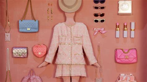 barbie chanel pink outfit|chanel barbie reference.